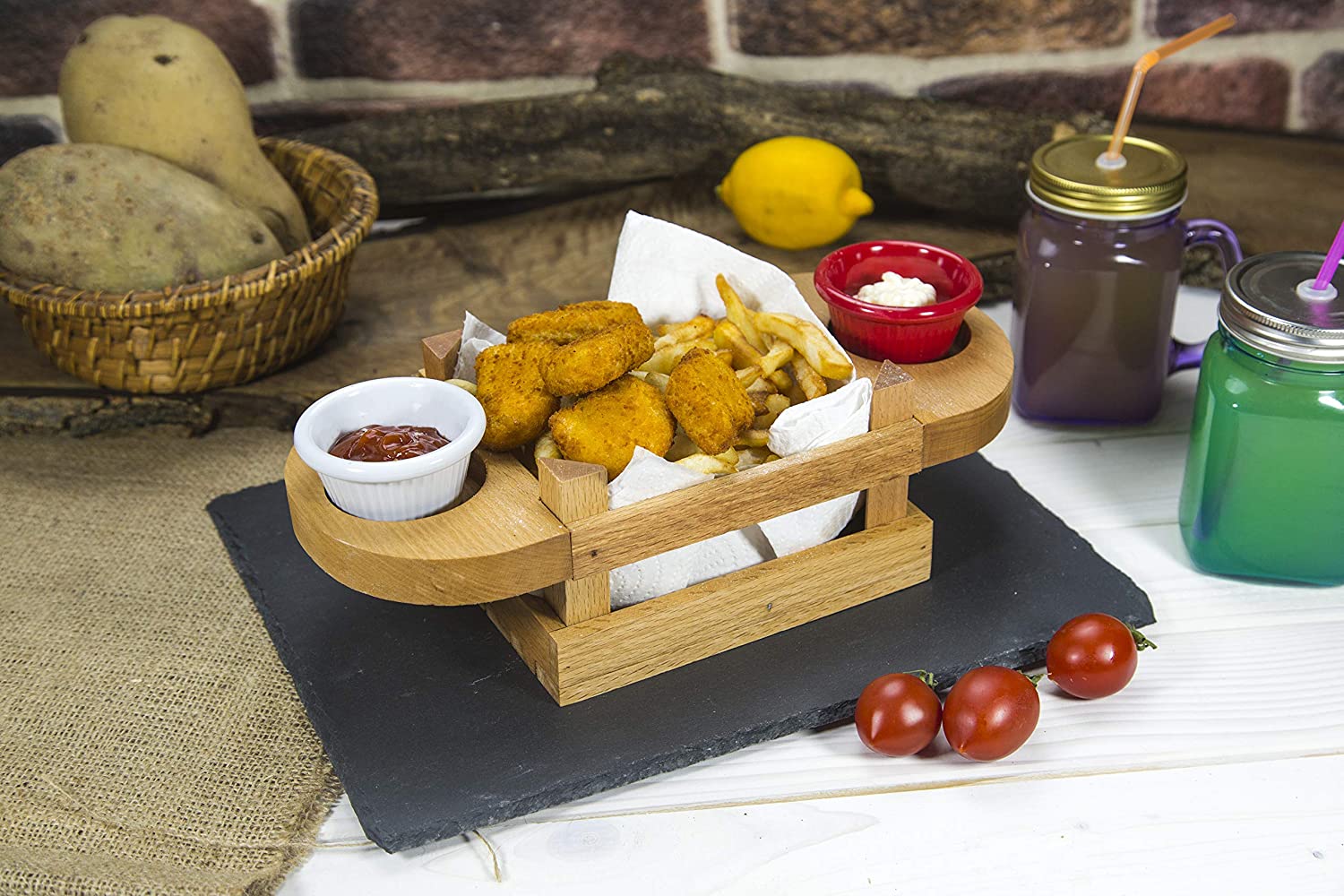 Snack Wooden Serving Tray